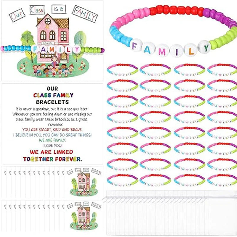🧶❤️ Pack of 25 Welcome Bead Bracelets – Strengthen Classroom Friendship & Spread Warm Kindness! ✨