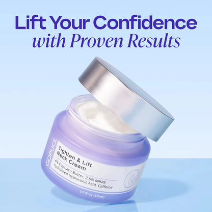 Miracle Neck Cream for "Tech Neck" & "Turkey Neck", Visibly Firmer, Smoother-Looking Skin in 4–8 Weeks