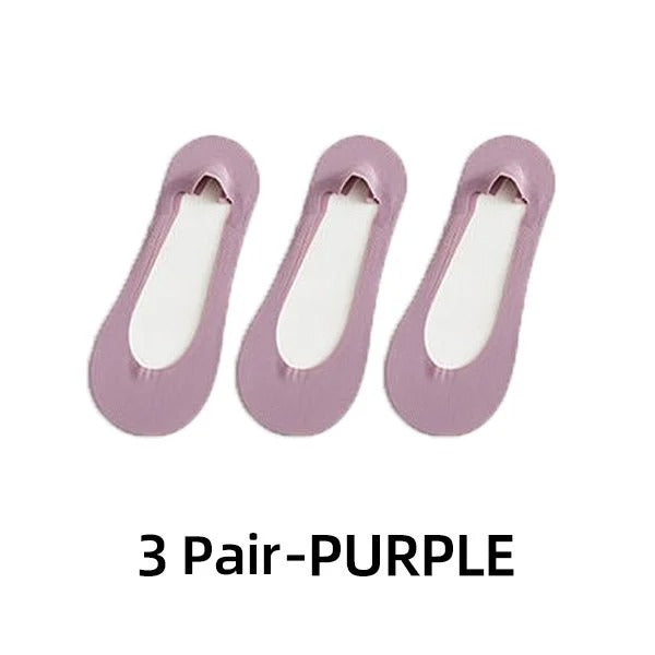 2022 Invisible Non-slip Ice Silk Socks