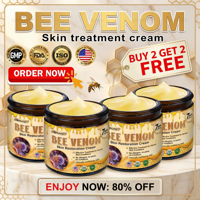 APKAP®Bee venomSkin Restoration Creaml💎💎 Powerful anti-aging solution that targets deepwrinkles,fine lines,sagging skin,and dryness