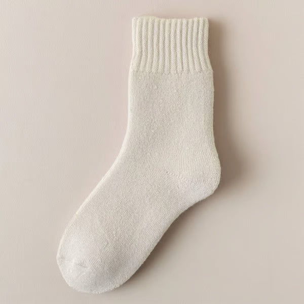 5 Pairs Women's Solid Mid-calf Socks