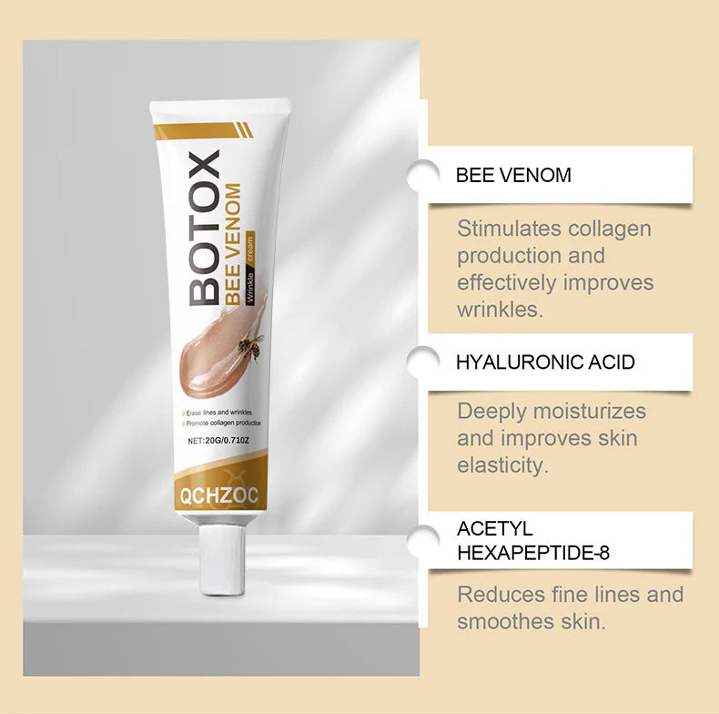 ✨Bee venom facial care ✨Smooth the Look of Wrinkles in 2 minutes — Fast, effective anti-ageing serum — save time and money