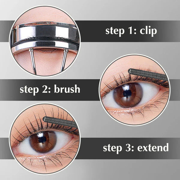 Tusz do rzęs 3D Curling Metal Wand - wodoodporny i długotrwały