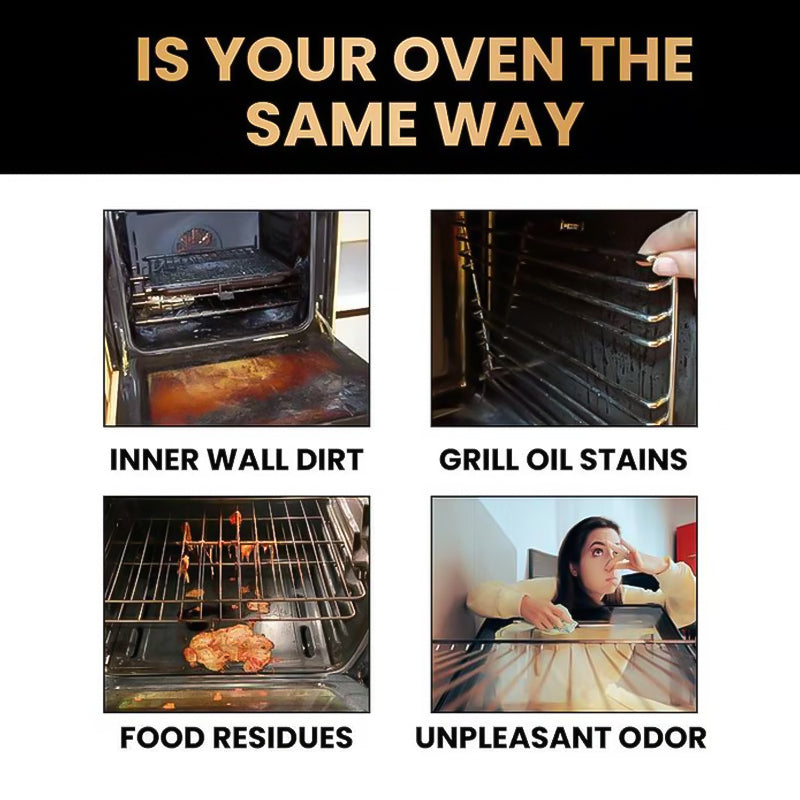 🧼 BUY 1 GET 1 FREE! ✨ Oven & Grill Cleaner Spray – Dissolves Grease in 5 Mins, No Scrubbing & Eliminates Odors 🔥