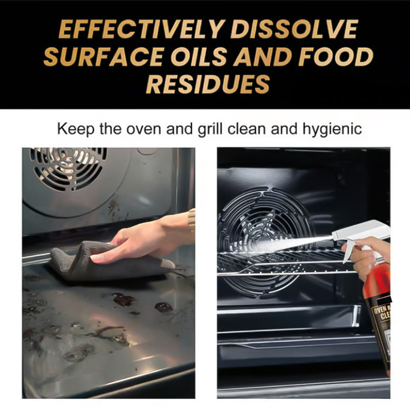 🧼 BUY 1 GET 1 FREE! ✨ Oven & Grill Cleaner Spray – Dissolves Grease in 5 Mins, No Scrubbing & Eliminates Odors 🔥