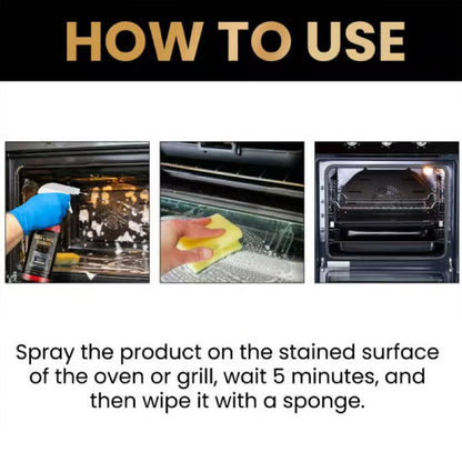 🧼 BUY 1 GET 1 FREE! ✨ Oven & Grill Cleaner Spray – Dissolves Grease in 5 Mins, No Scrubbing & Eliminates Odors 🔥
