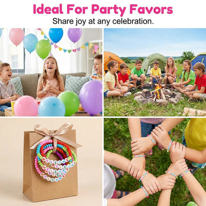 🧶❤️ Pack of 25 Welcome Bead Bracelets – Strengthen Classroom Friendship & Spread Warm Kindness! ✨